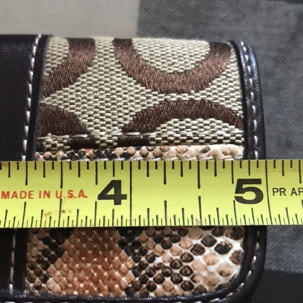 Patchwork Pattern Zip Snap Wallet - image 6